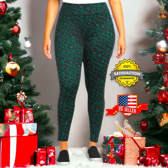 Feeling Festive Pants - Feeling Festive Soft Holiday Christmas Legging WOMENS PLUS SIZE 3X (24W-26W) NWT